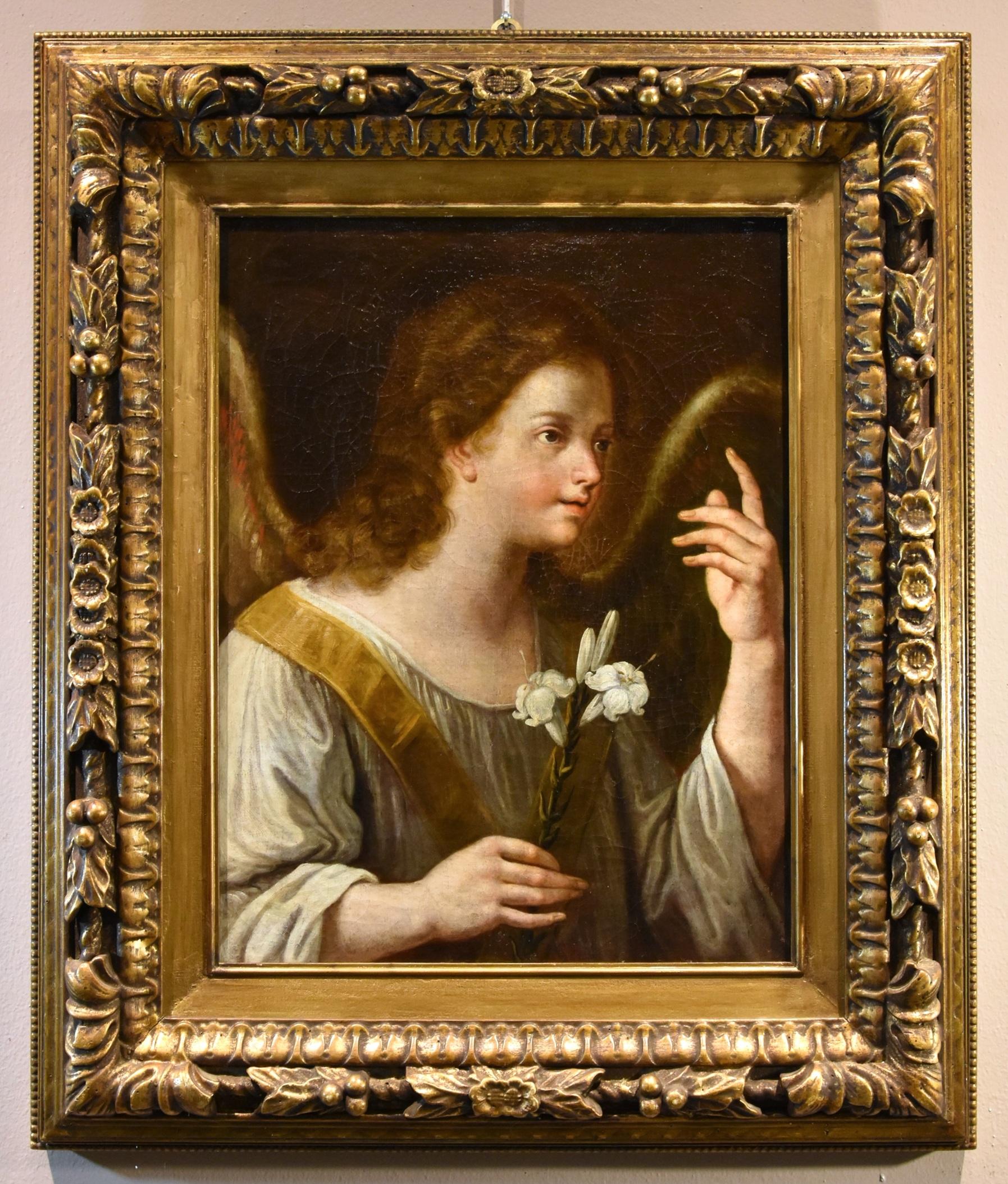 Announcing Angel Gabriel Maratta, Gemälde Öl auf Leinwand, Alter Meister, 17. Jahrhundert (Alte Meister), Painting, von Carlo Maratta (Camerano, 1625 – Rome, 1713)