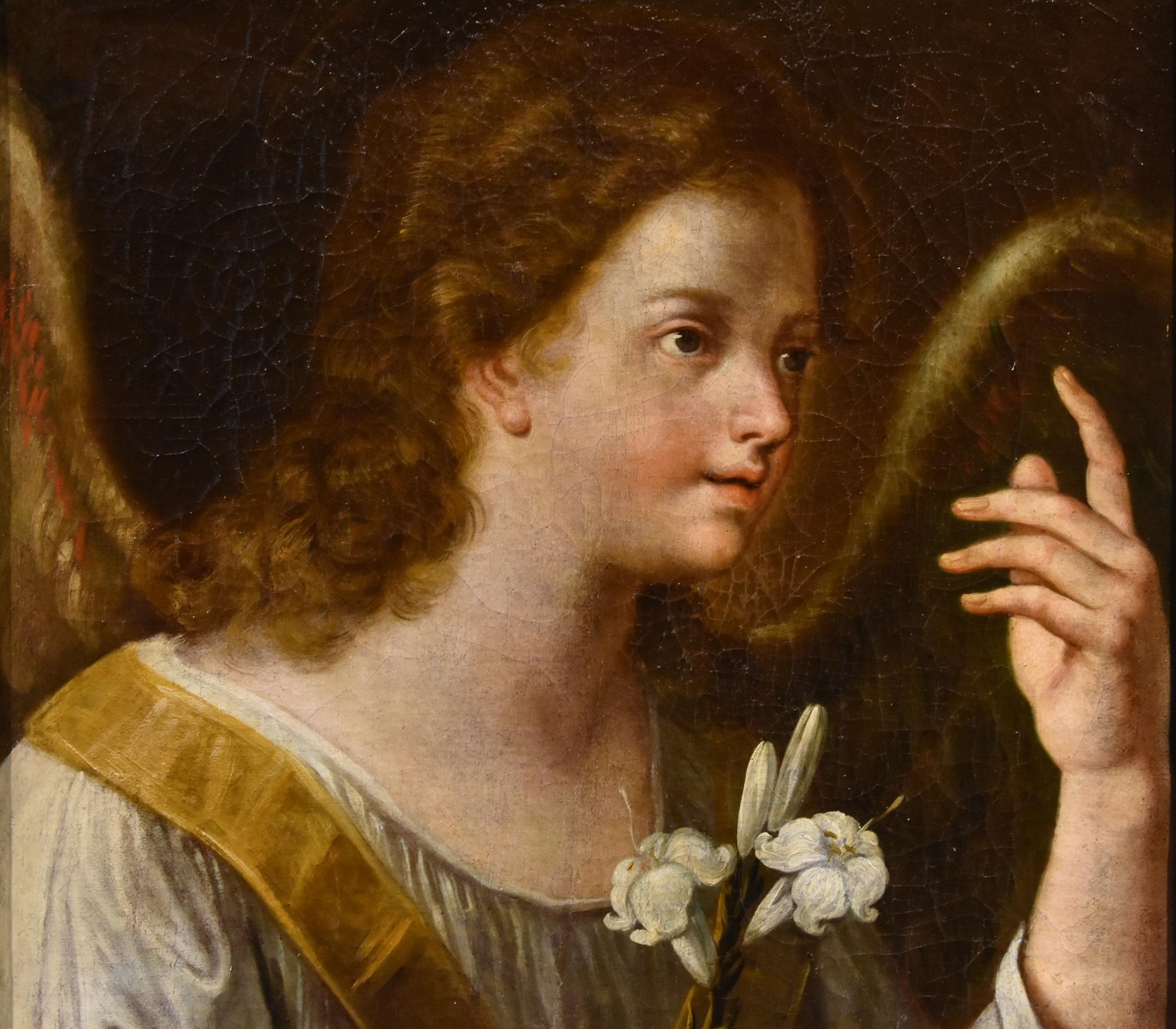 Announcing Angel Gabriel Maratta, Gemälde Öl auf Leinwand, Alter Meister, 17. Jahrhundert im Angebot 1