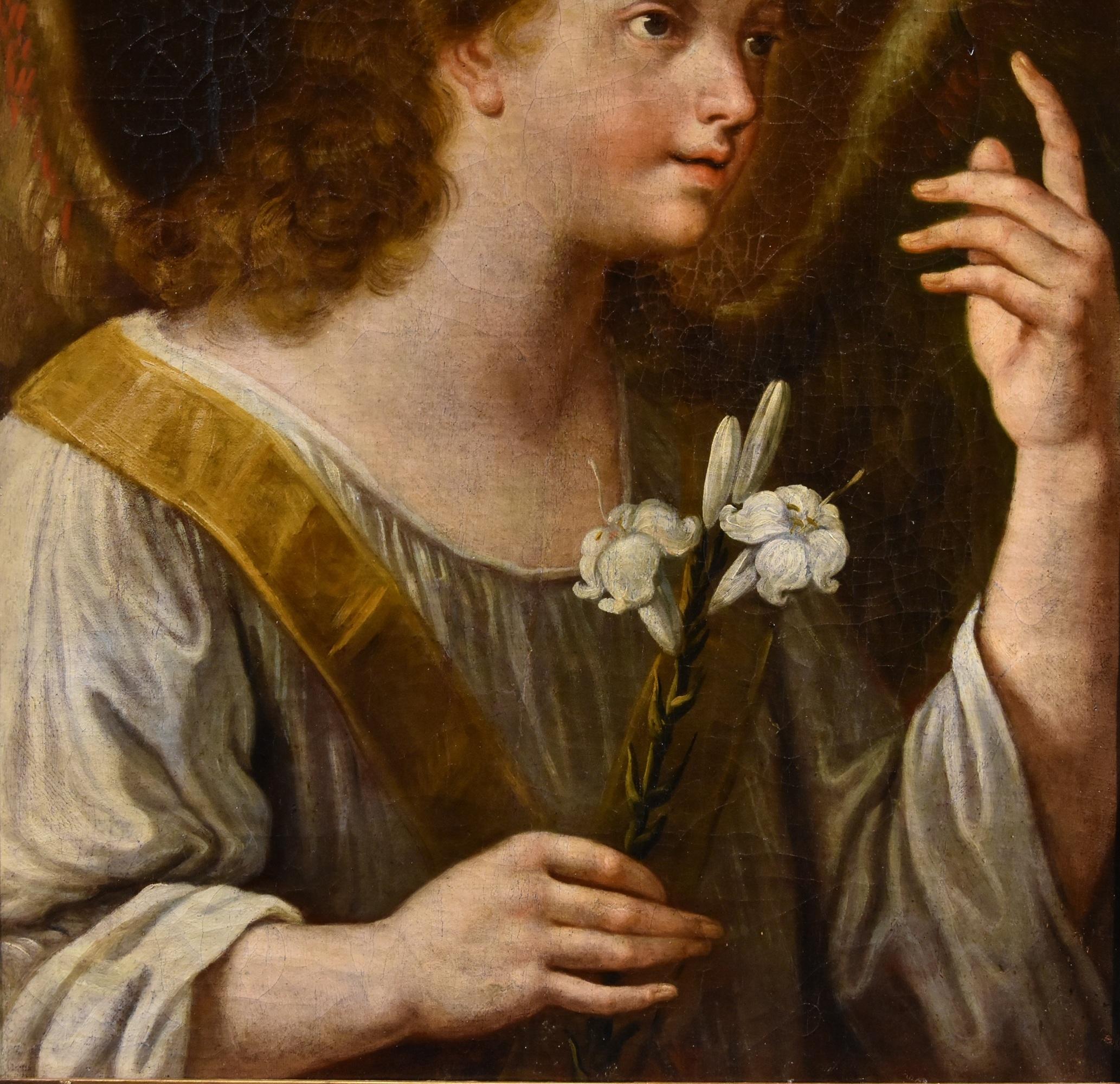 Announcing Angel Gabriel Maratta, Gemälde Öl auf Leinwand, Alter Meister, 17. Jahrhundert im Angebot 2