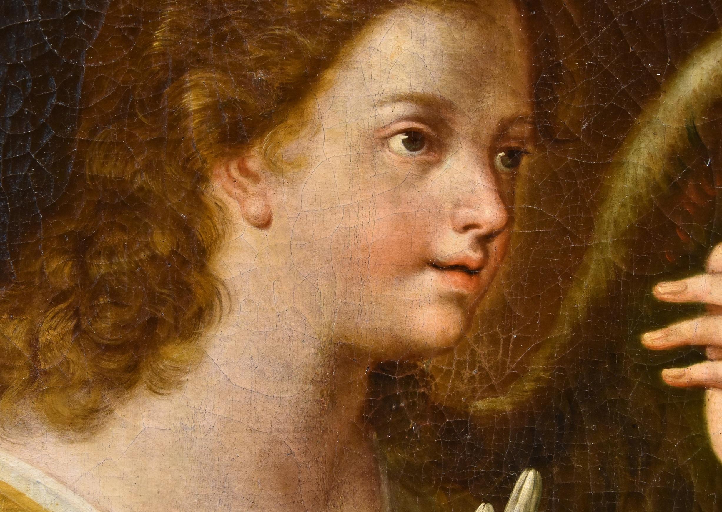 Announcing Angel Gabriel Maratta, Gemälde Öl auf Leinwand, Alter Meister, 17. Jahrhundert im Angebot 6