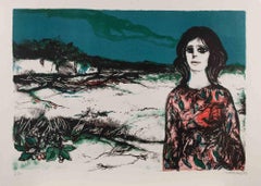 Girl - Lithograph by Carlo Marcantonio - 1980s