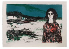 Carlo Marcantonio - Chica - Litografía de Carlo Marcantonio - Años 80 Chica - Litografía de Carlo Marcantonio - Años 80