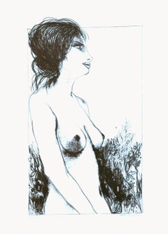 Nude - 2 - Originallithographie von Carlo Marcantonio - 1970