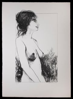 Nude - 2 - Original Lithograph by Carlo Marcantonio - 1970