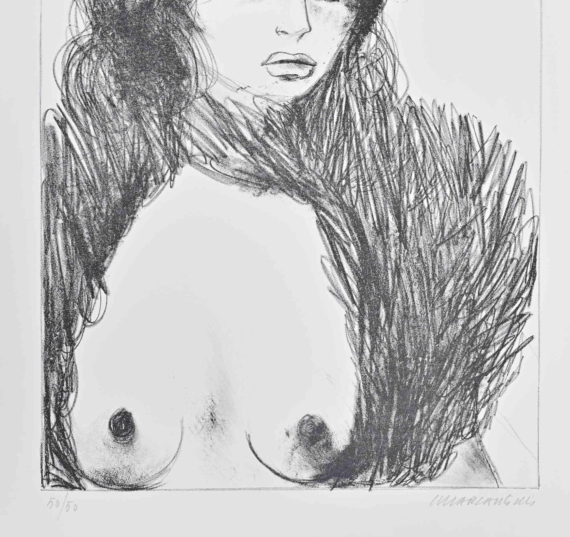 Nude - Etching by Carlo Marcantonio - 1970s For Sale 1