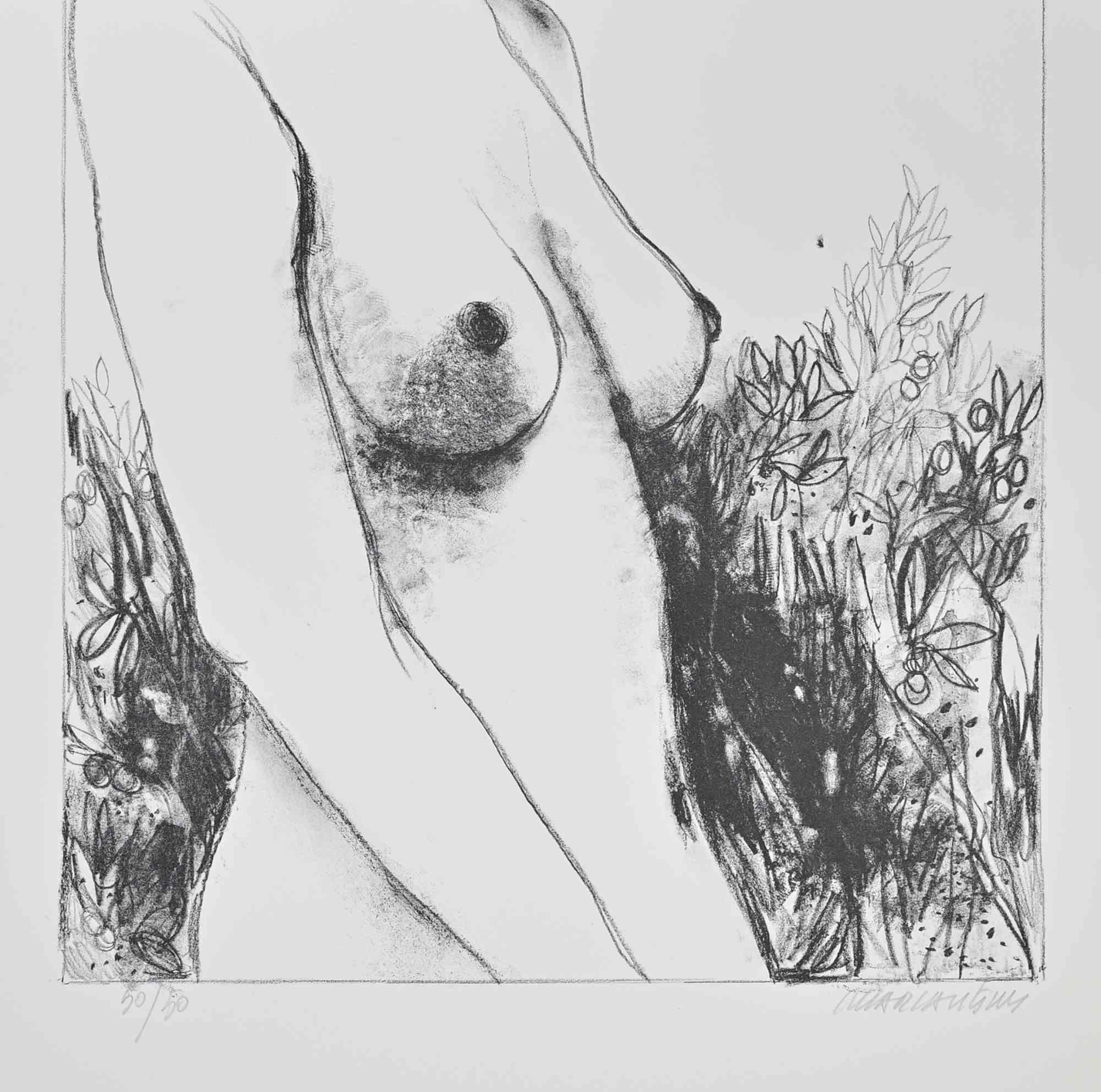 Nude - Etching by Carlo Marcantonio - 1970s For Sale 1