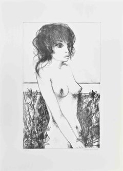 Desnudo - Aguafuerte de Carlo Marcantonio - Años 70