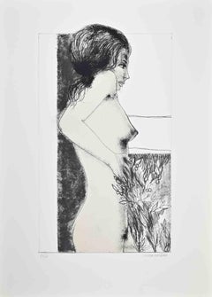 Desnudo - Aguafuerte de Carlo Marcantonio - Años 70