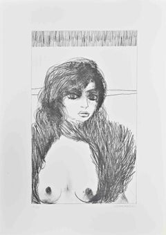 Desnudo - Aguafuerte de Carlo Marcantonio - Años 70