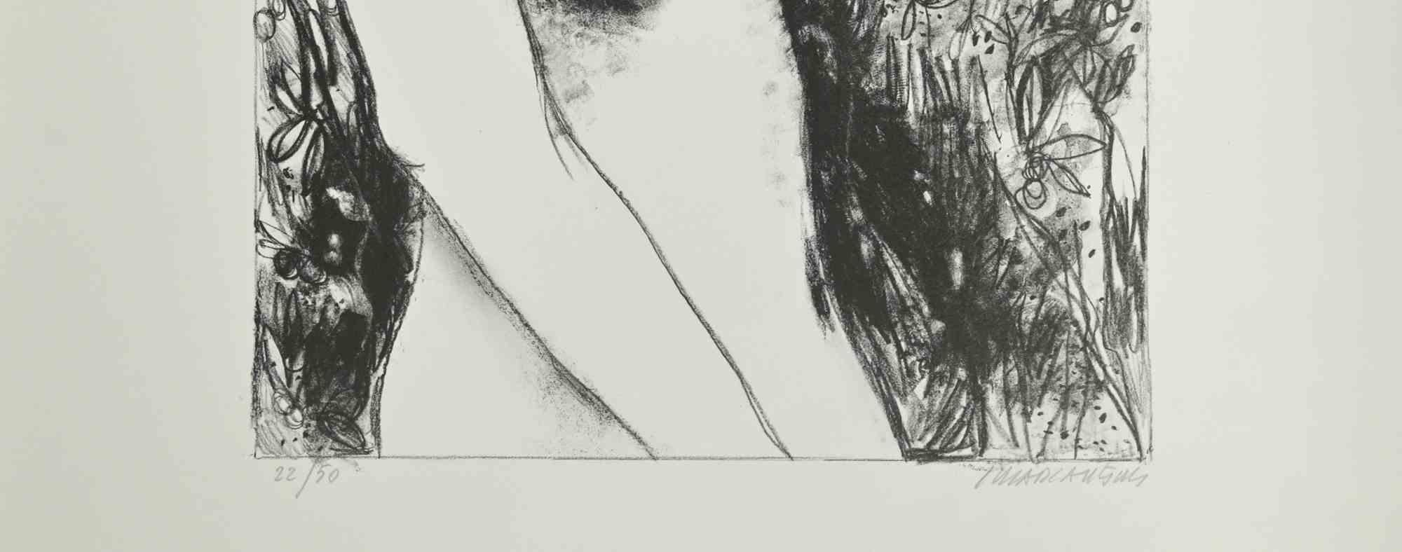 Akt einer Frau - Lithographie von Carlo Marcantonio - 1970 im Angebot 1