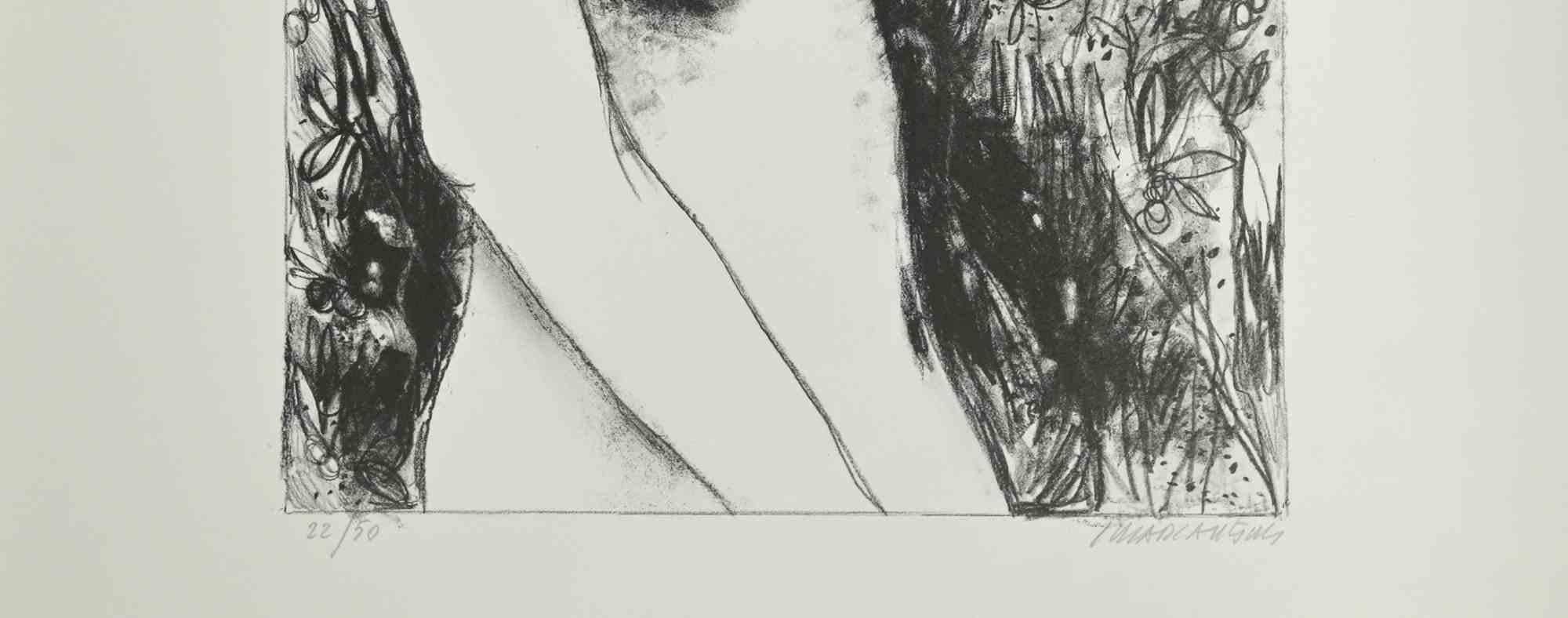 Lithographie d'une femme nue - Carlo Marcantonio - 1970 en vente 1