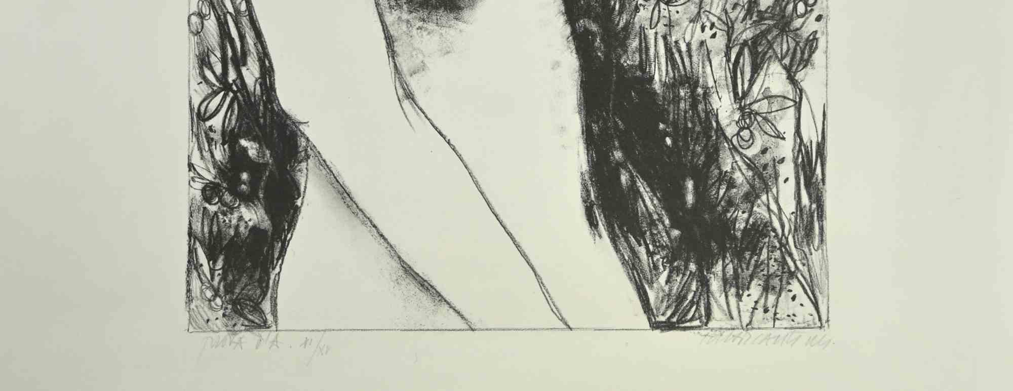 Akt einer Frau – Lithographie von Carlo Marcantonio – 1970er Jahre im Angebot 1