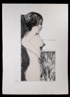 Nude - Original-Radierung von Carlo Marcantonio - 1970er Jahre