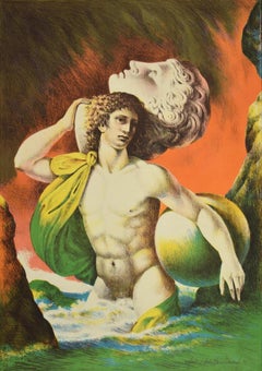 Mythology - Original Lithograph by Carlo Maria Mariani - 1986