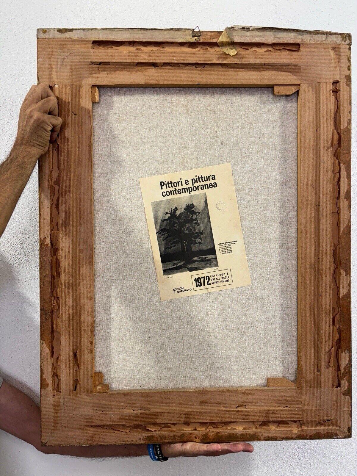 Carlo Mismetti Miscar Dipinto Olio su Tela 1972 (Leinwand) im Angebot