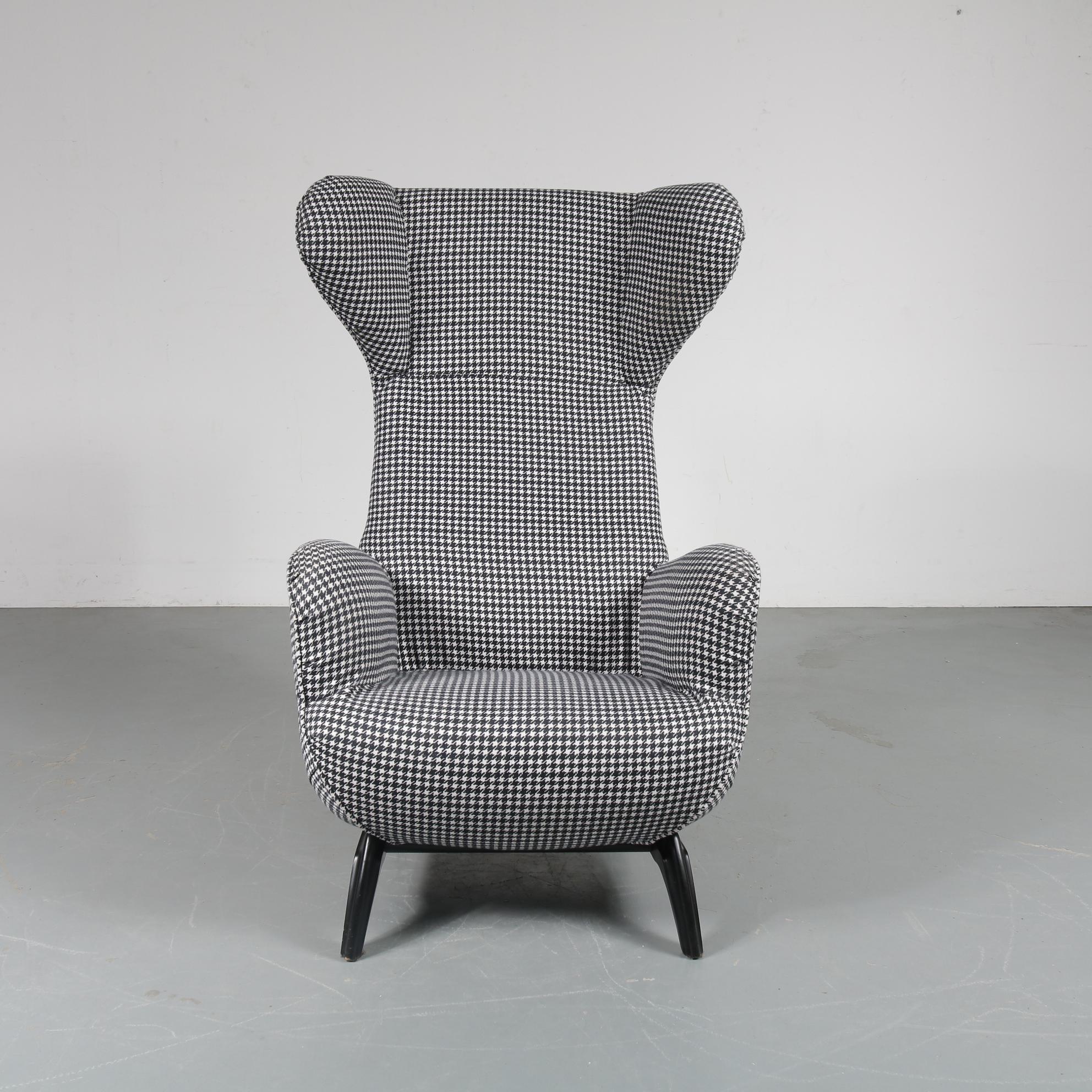 Mid-Century Modern Carlo Mollino “Ardea” Chair for Zanotta, Italy, 1980