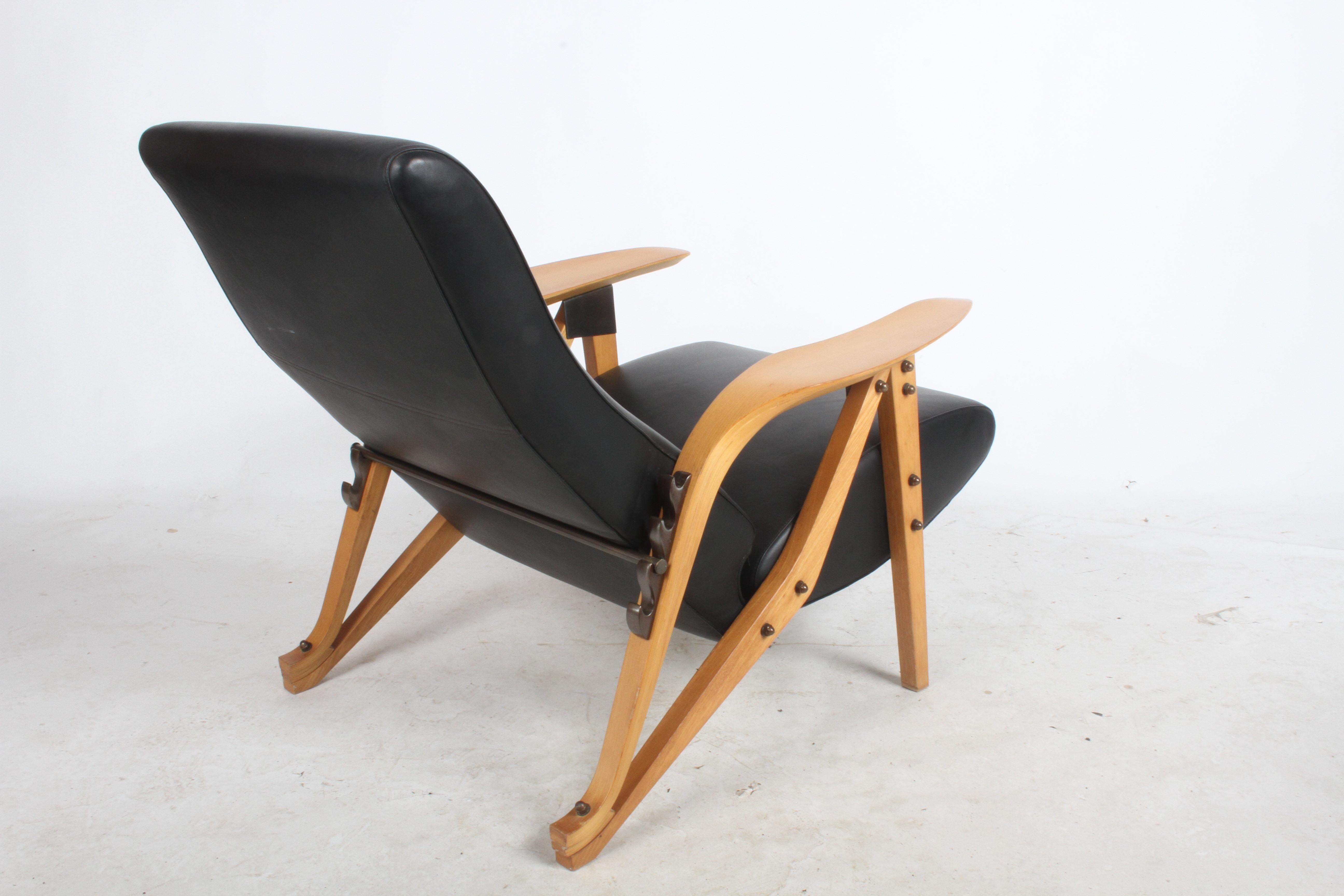 Carlo Mollino Gilda Lounge Chair by Zanotto Italy 4