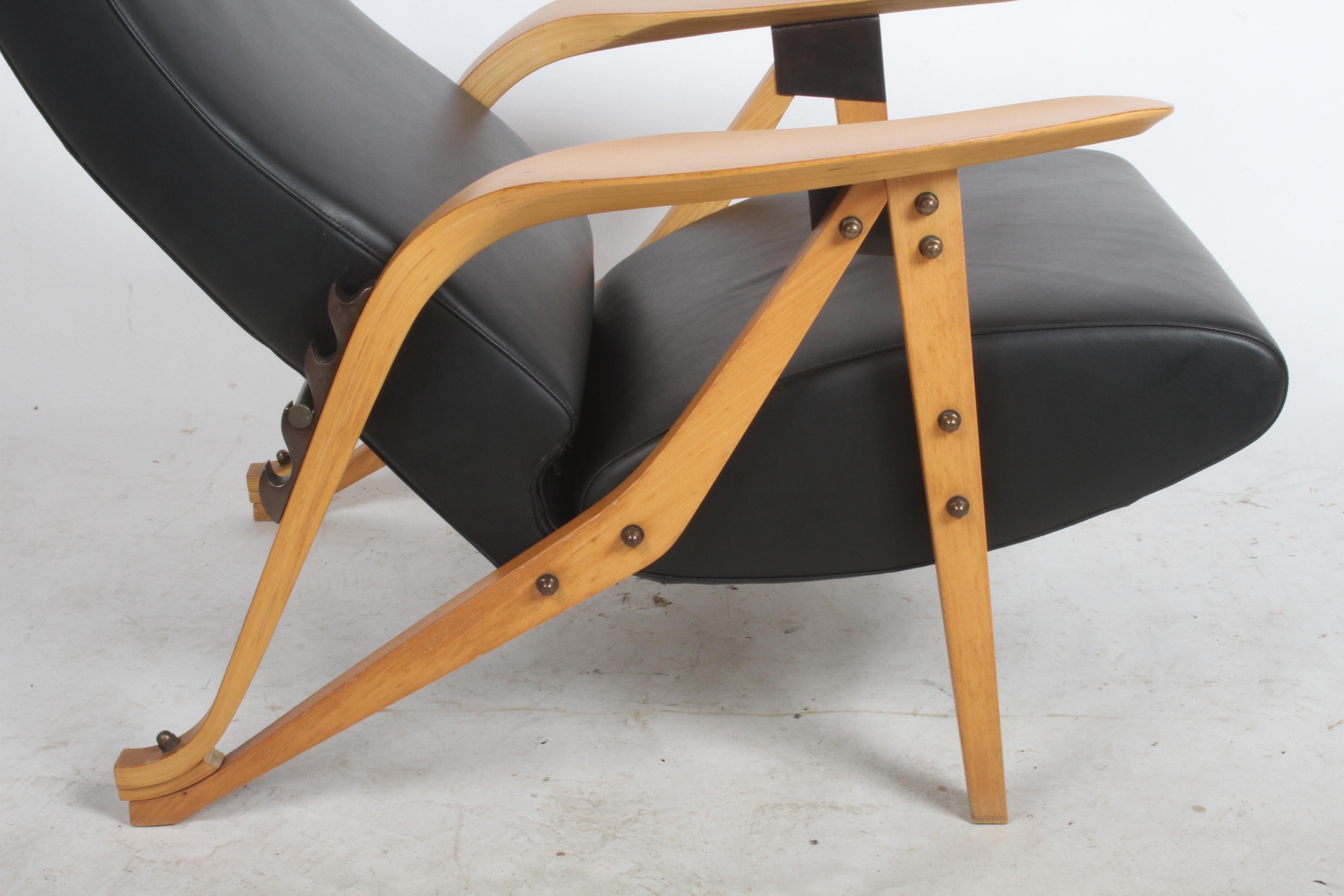 Mid-Century Modern Carlo Mollino Gilda Lounge Chair by Zanotto Italy