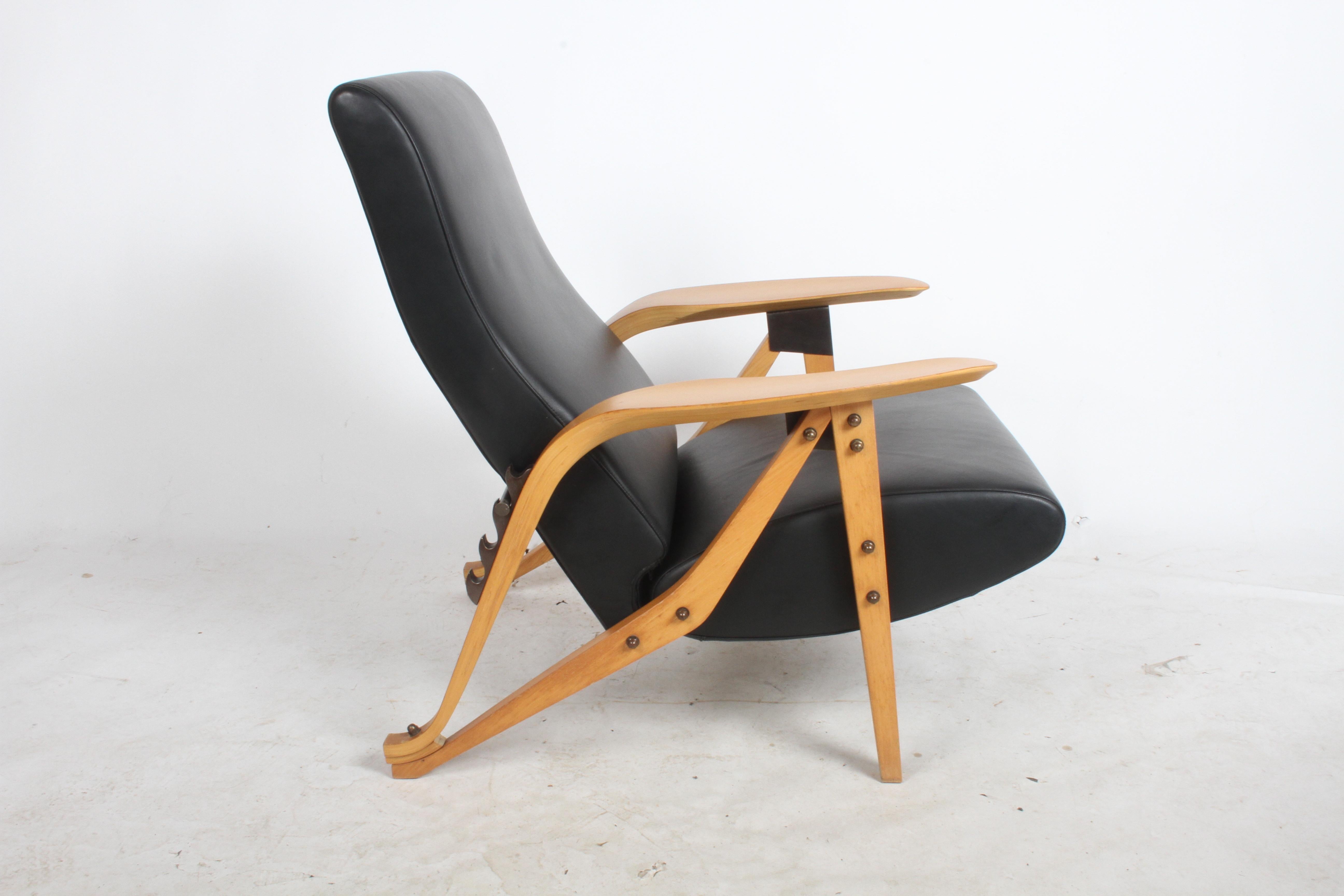 Italian Carlo Mollino Gilda Lounge Chair by Zanotto Italy