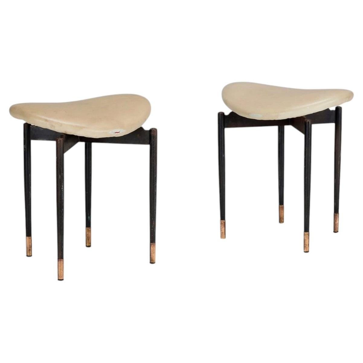 Tabourets "Lutrario" de Carlo Mollino, 1959 Italie