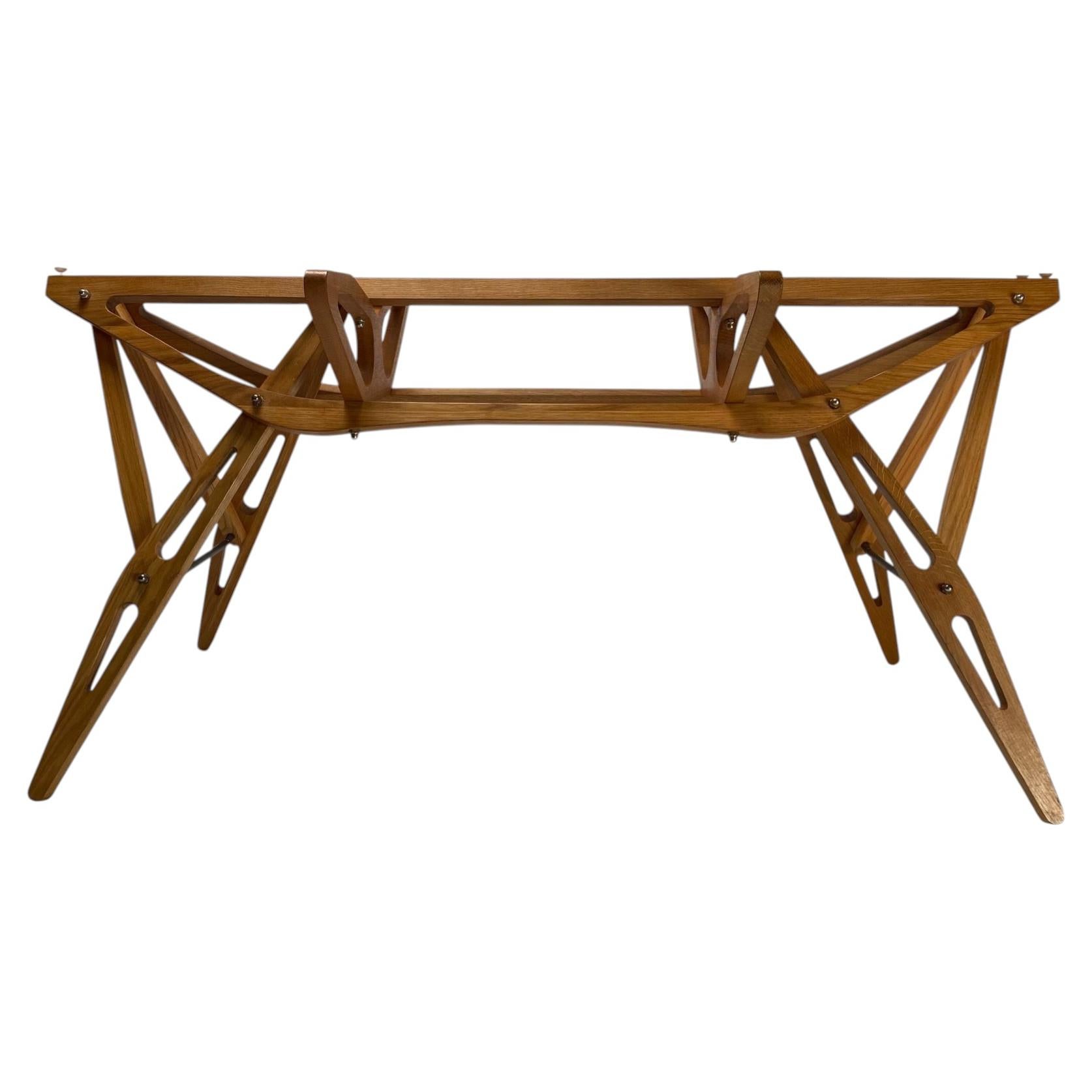 Carlo Mollino,  Reale Glass Dining Table by Zanotta, Italy (Old Edition) For Sale