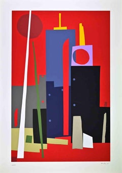 Abstract Composition - Screenprint by Carlo Montesi - 2005
