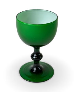 Carlo Moretti Cased Emerald Green Cordial or Liquor Glassware, Set of 10