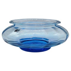 Carlo Moretti Blue Murano Glass Centerpiece, Italy, 1970s