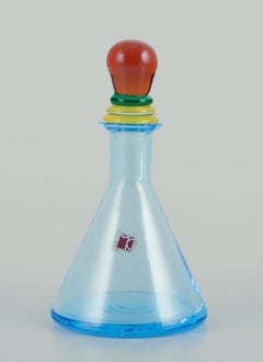 Carlo Moretti for Murano, Italy. Decanter/bottle in art glass. Ca 1980