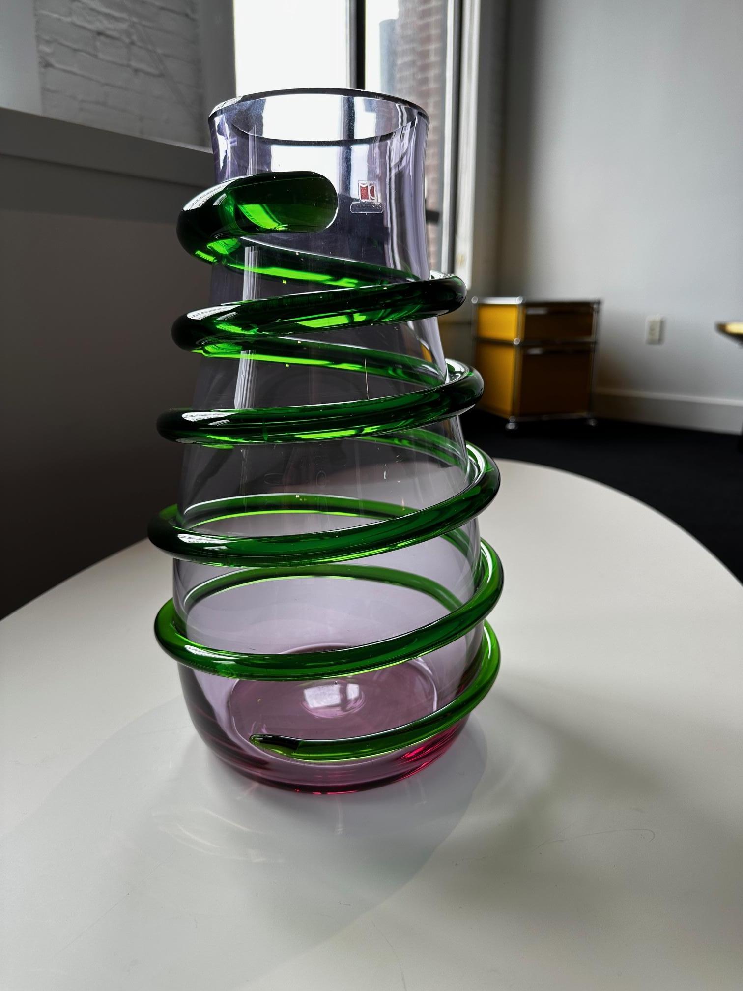 Carlo Moretti Italian Glass Vase 1