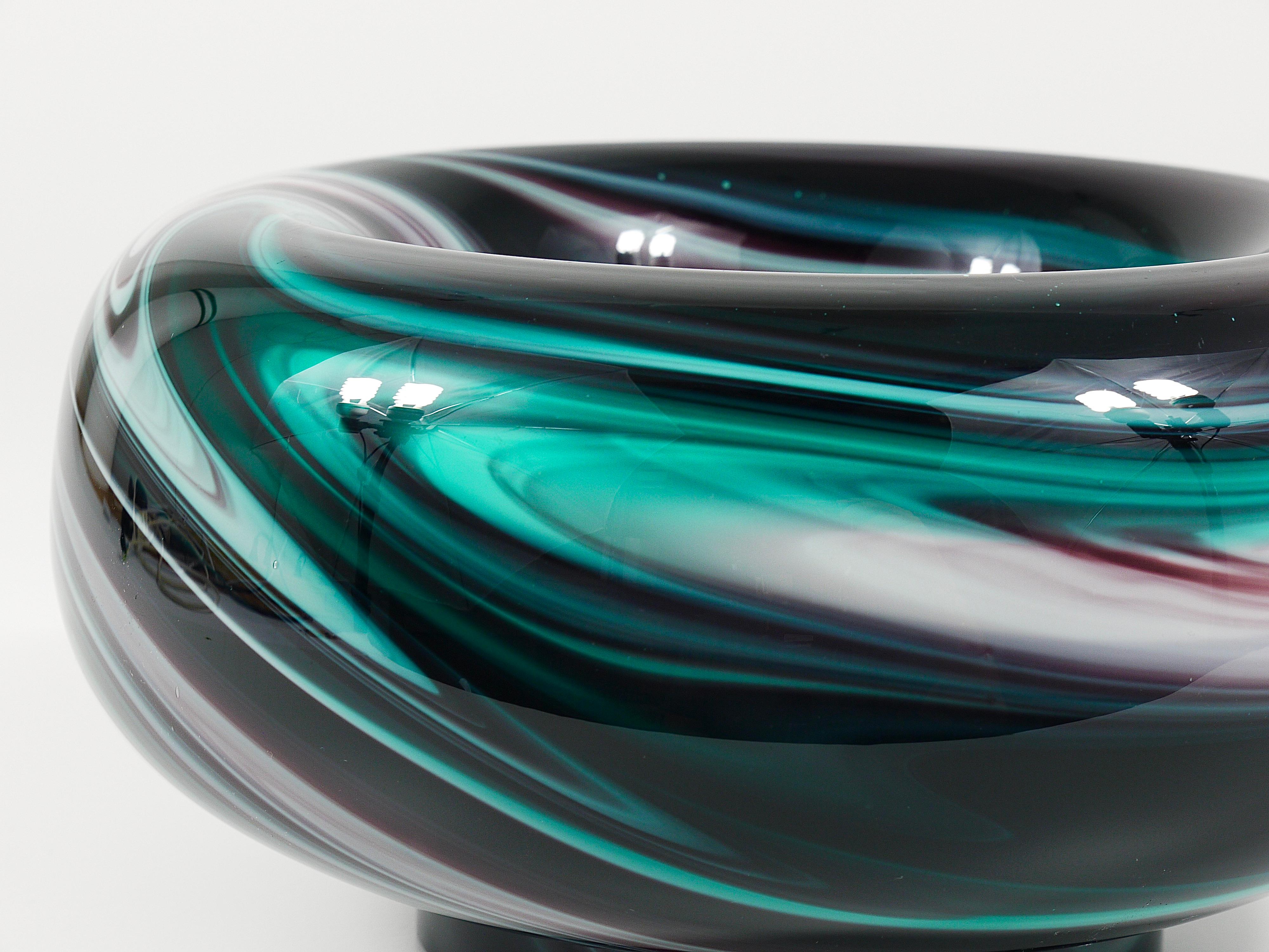 Carlo Moretti Gran cuenco de cristal de Murano Vide-Poche Bandeja de bolsillo, Italia, 1960 en venta 7