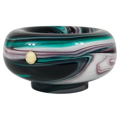 Carlo Moretti Grand bol en verre de Murano Vide-Poche Plateau de poche, Italie, 1960
