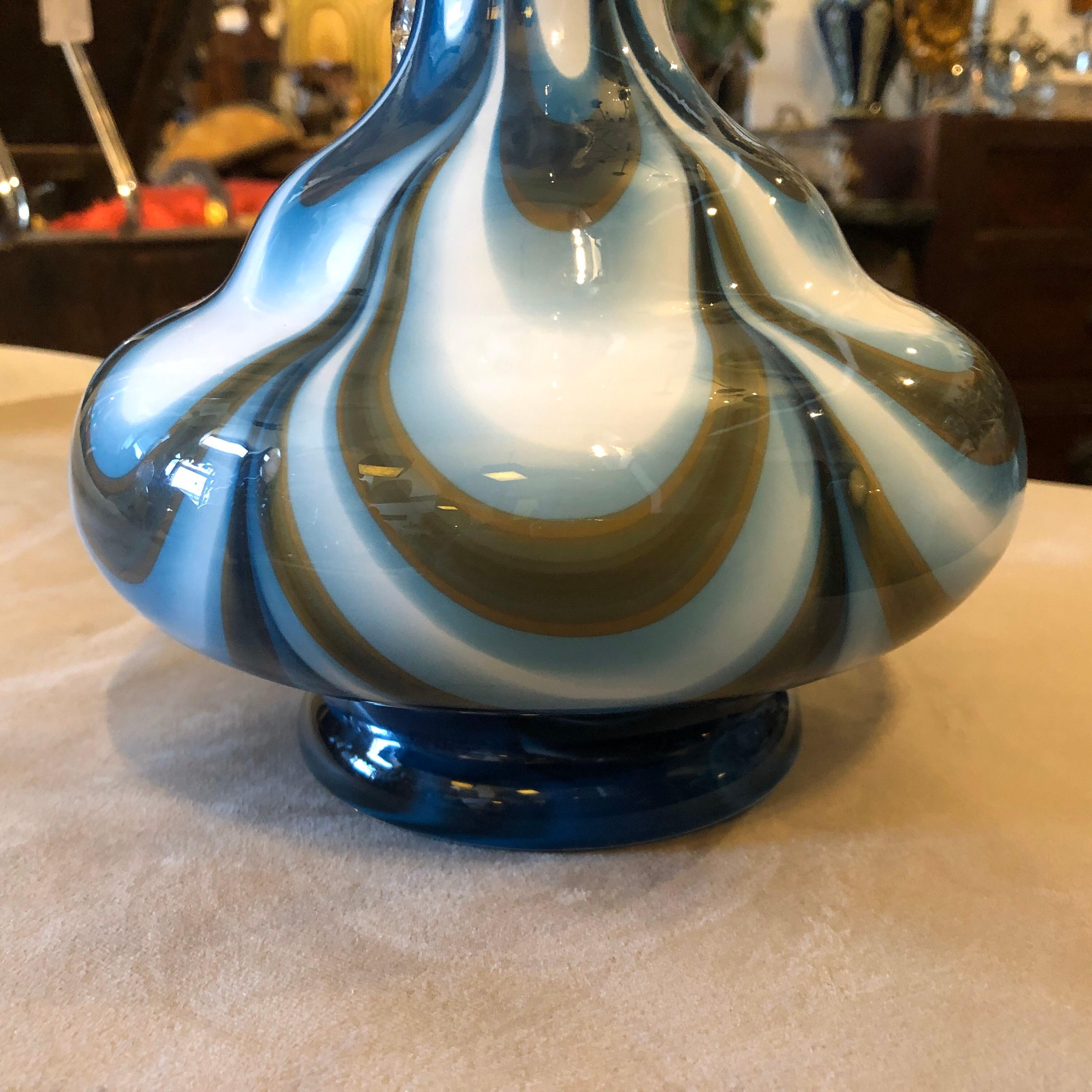 Carlo Moretti Mid-Century Modern Murano Glass Jug, circa 1970 In Good Condition In Aci Castello, IT