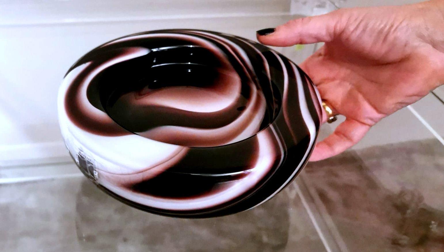 Carlo Moretti Murano Ashtray in Opaline Colored Glass 8
