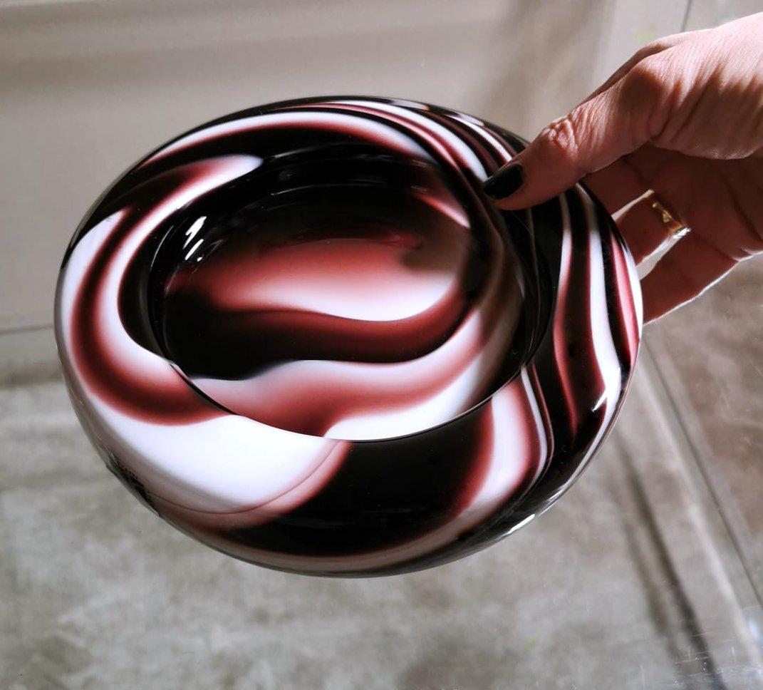 Carlo Moretti Murano Ashtray in Opaline Colored Glass 9