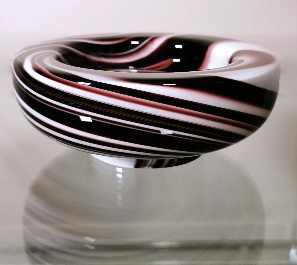 Italian Carlo Moretti Murano Ashtray in Opaline Colored Glass