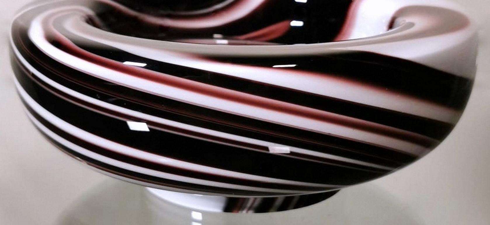 20th Century Carlo Moretti Murano Ashtray in Opaline Colored Glass