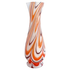 Carlo Moretti Murano Glass Marble Decor Vase, Italy, 1960s