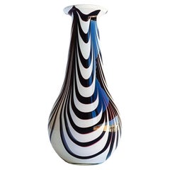 Vase Op Art en verre Murano de Carlo Moretti, Italie, années 1960