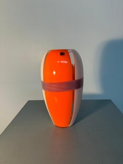Carlo Moretti Ogiva Big Murano Orange und Pink – Kunstglasvase in limitierter Auflage