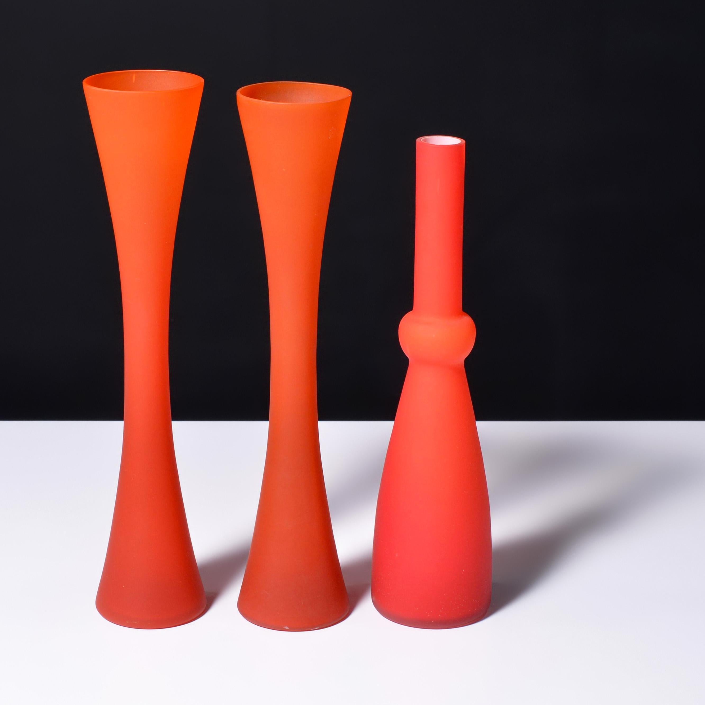 Mid-Century moderno Carlo Moretti Vasi SATINATO, Collection'S Pina in vendita