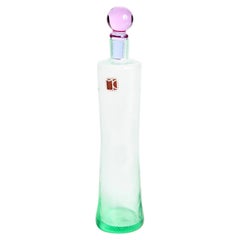 Carlo Moretti Sea Green and Violet Decanter