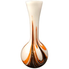 Carlo Moretti Space Age Opaline Vase Made in Italy in the 1970s