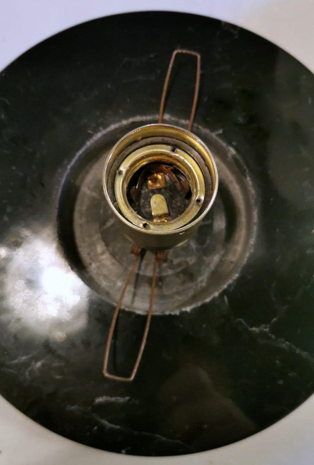 Lampe de style Carlo Moretti de l'ère spatiale italienne en verre de Murano et base en marbre en vente 5