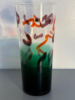 Carlo Moretti “Troncocono” Murano Glass Vase, Numbered 27/300