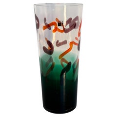 Carlo Moretti “Troncocono” Murano Glass Vase, Numbered 27/300