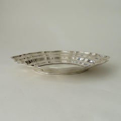 Carlo Mozzoni Milano Silverplate and Glass Centrepiece, Italy 1970s