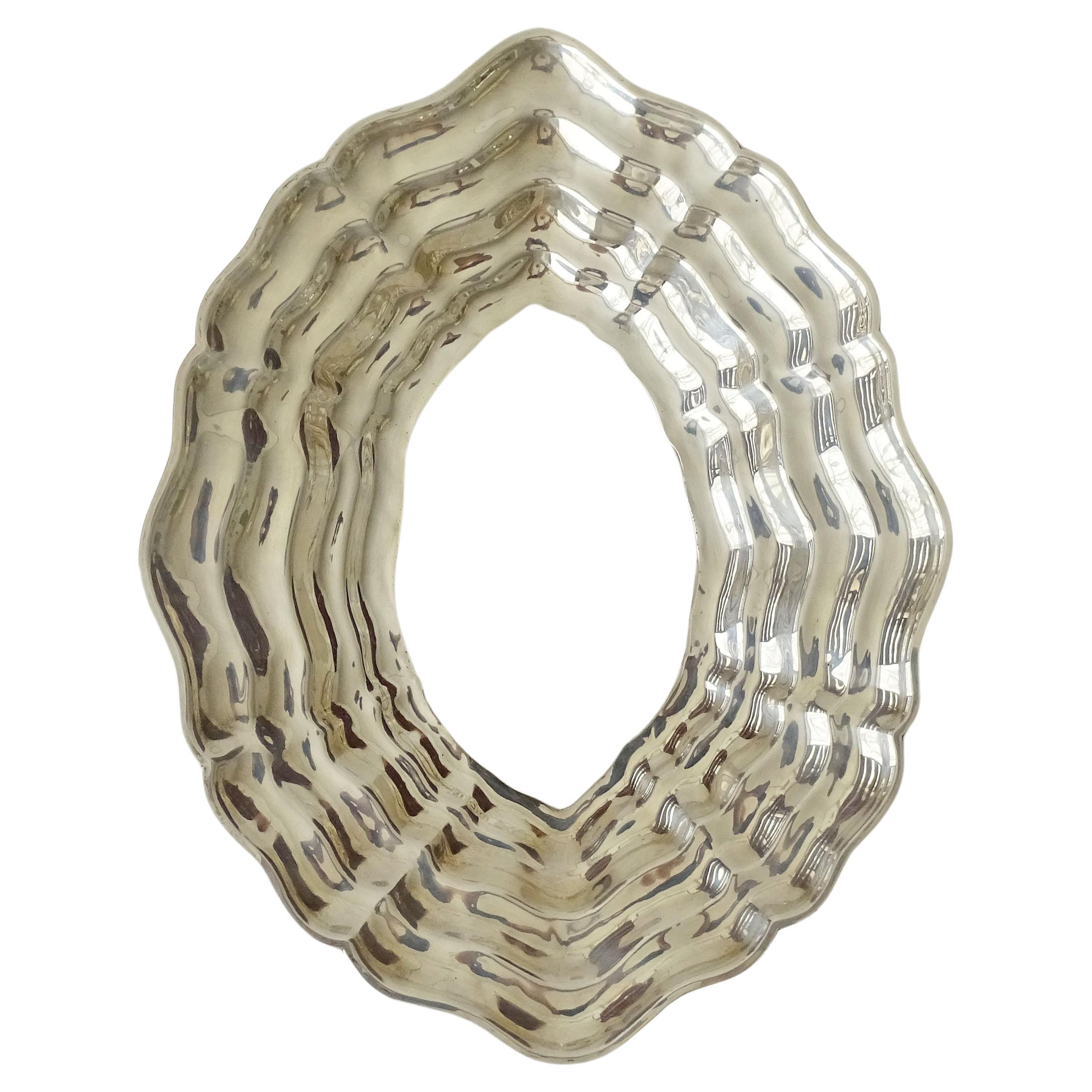 Carlo Mozzoni Milano Silverplate and Glass Centrepiece, Italy 1970s