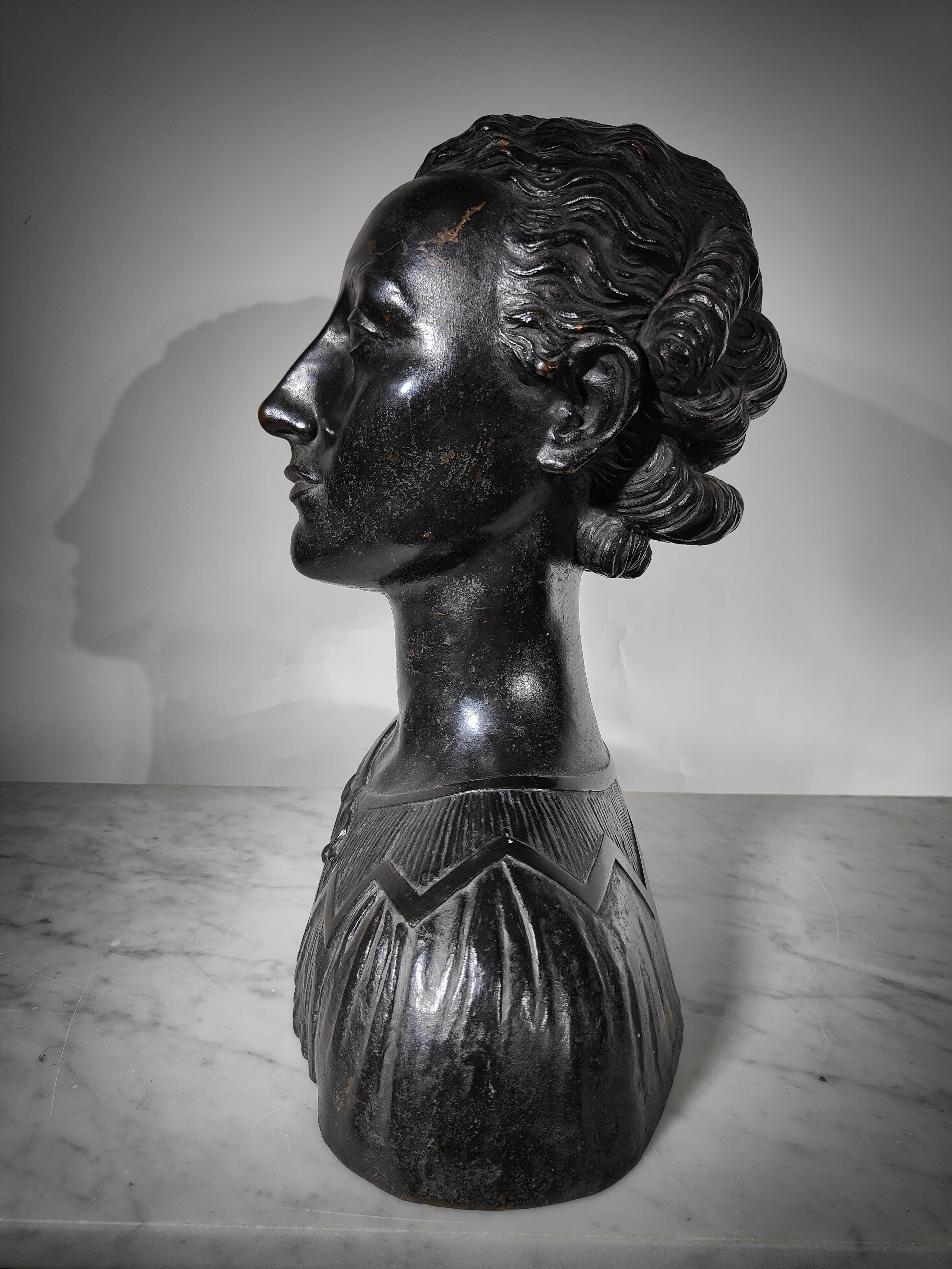 Moderne Bronzebüste von Carlo Munari, Enrico Parnigotto im Angebot 6
