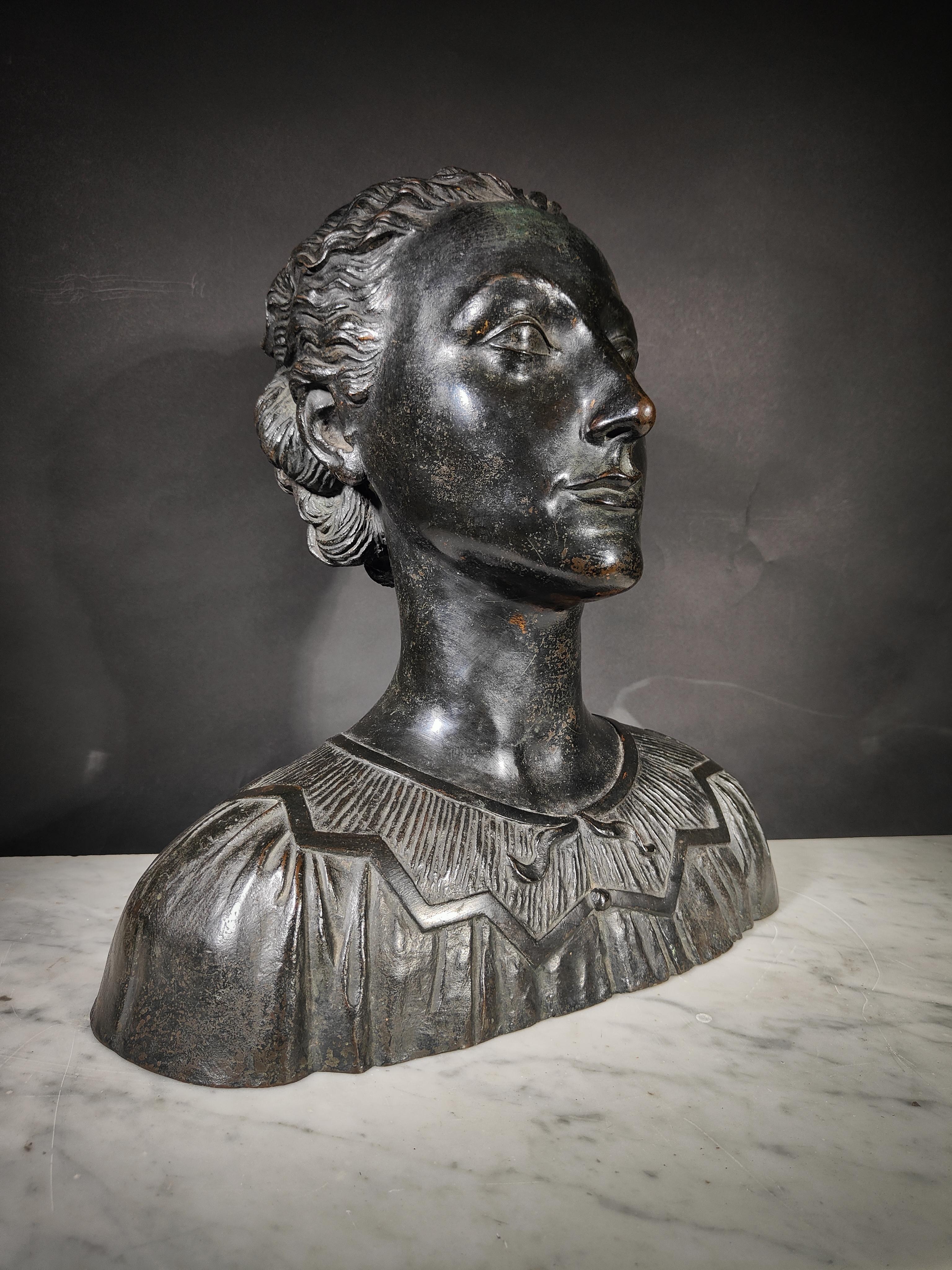 Moderne Bronzebüste von Carlo Munari, Enrico Parnigotto im Angebot 7
